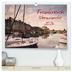 Frankreich Normandie (hochwertiger Premium Wandkalender 2024 DIN A2 quer), Kunstdruck in Hochglanz von Schwarz,  Nailia