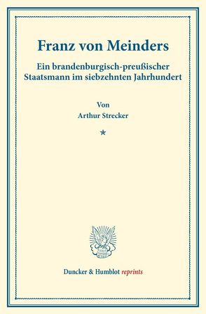 Franz von Meinders. von Strecker,  Arthur