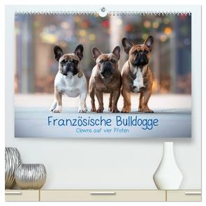 Französische Bulldogge – Clowns auf vier Pfoten (hochwertiger Premium Wandkalender 2024 DIN A2 quer), Kunstdruck in Hochglanz von Wobith Photography - FotosVonMaja,  Sabrina