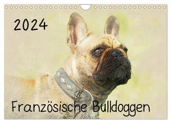 Französische Bulldoggen 2024 (Wandkalender 2024 DIN A4 quer), CALVENDO Monatskalender von Redecker,  Andrea