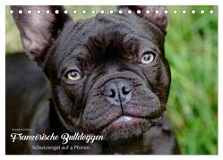 Französische Bulldoggen – Schutzengel auf 4 Pfoten (Tischkalender 2024 DIN A5 quer), CALVENDO Monatskalender von Grüttner,  Kerstin