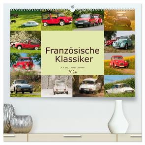 Französische Klassiker – 2CV und D Modell Oldtimer (hochwertiger Premium Wandkalender 2024 DIN A2 quer), Kunstdruck in Hochglanz von Bölts,  Meike