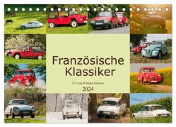 Französische Klassiker – 2CV und D Modell Oldtimer (Tischkalender 2024 DIN A5 quer), CALVENDO Monatskalender von Bölts,  Meike