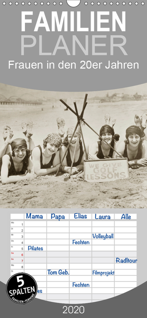 Frauen in den 20er Jahren – Familienplaner hoch (Wandkalender 2020 , 21 cm x 45 cm, hoch) von Images,  Timeline