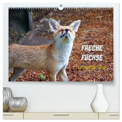 Freche Füchse – lustige Sprüche (hochwertiger Premium Wandkalender 2024 DIN A2 quer), Kunstdruck in Hochglanz von Kersten,  Peter