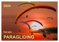 Frei sein – Paragliding (Wandkalender 2024 DIN A2 quer), CALVENDO Monatskalender von Roder,  Peter