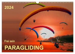 Frei sein – Paragliding (Wandkalender 2024 DIN A3 quer), CALVENDO Monatskalender von Roder,  Peter