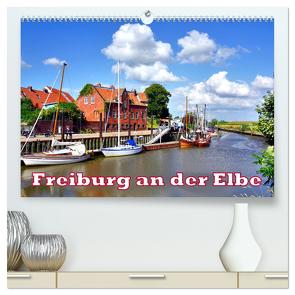 Freiburg an der Elbe (hochwertiger Premium Wandkalender 2024 DIN A2 quer), Kunstdruck in Hochglanz von von Loewis of Menar,  Henning