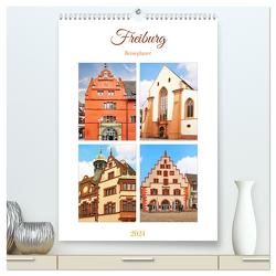 Freiburg – Reiseplaner (hochwertiger Premium Wandkalender 2024 DIN A2 hoch), Kunstdruck in Hochglanz von Schwarze,  Nina
