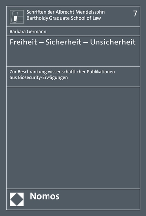 Freiheit – Sicherheit – Unsicherheit von Germann,  Barbara