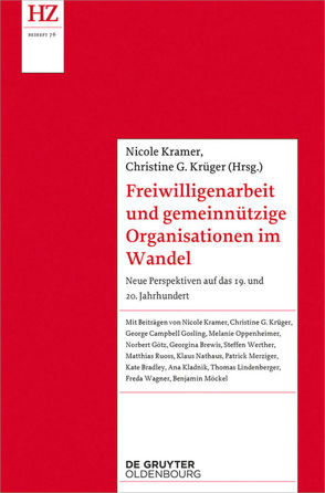 Freiwilligenarbeit und gemeinnützige Organisationen im Wandel von Krämer,  Nicole, Krüger,  Christine G