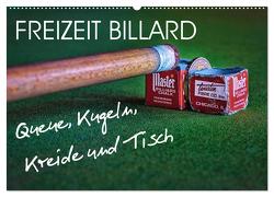 Freizeit Billard – Queue, Kugeln, Kreide und Tisch (Wandkalender 2024 DIN A2 quer), CALVENDO Monatskalender von Voßen - Herzog von Laar am Rhein,  W.W.