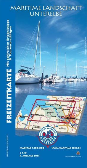 Freizeitkarte Maritime Landschaft Unterelbe