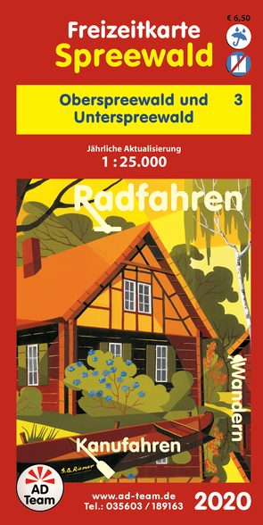 Freizeitkarte Spreewald – 3 (Ausgabe 2020)