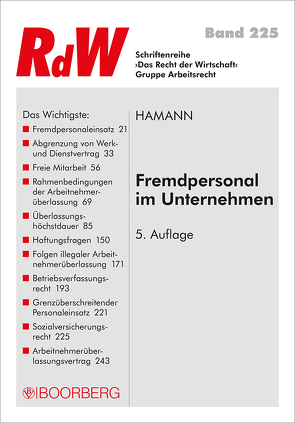 Fremdpersonal im Unternehmen von Hamann,  Wolfgang