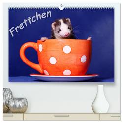 Frettchen – Ferrets (hochwertiger Premium Wandkalender 2024 DIN A2 quer), Kunstdruck in Hochglanz von Hutfluss,  Jeanette