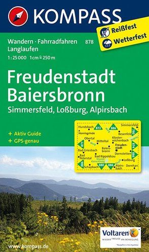 KOMPASS Wanderkarte Freudenstadt – Baiersbronn – Simmersfeld – Lossburg – Alpirsbach von KOMPASS-Karten GmbH