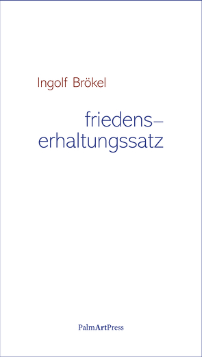 friedenserhaltungssatz von Brökel,  Ingolf