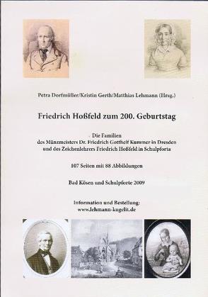 Friedrich Hoßfeld zum 200. Geburtstag von Dorfmüller,  Petra, Gerth,  Kristin, Lehmann,  Matthias