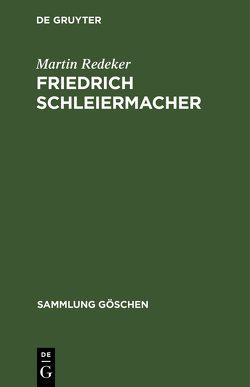 Friedrich Schleiermacher von Redeker,  Martin