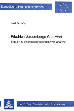 Friedrich Vordemberge-Gildewart von Schäfer,  Jost