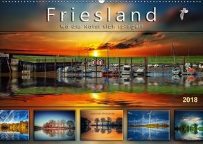 Friesland, wo die Natur sich spiegelt (Wandkalender 2018 DIN A2 quer) von Roder,  Peter