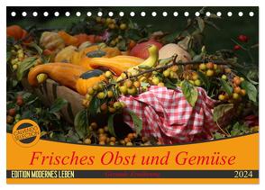 Frisches Obst und Gemüse (Tischkalender 2024 DIN A5 quer), CALVENDO Monatskalender von SchnelleWelten,  SchnelleWelten