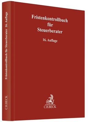 Fristenkontrollbuch für Steuerberater von Weiler,  Heinrich