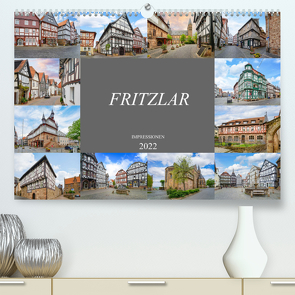 Fritzlar Impressionen (Premium, hochwertiger DIN A2 Wandkalender 2022, Kunstdruck in Hochglanz) von Meutzner,  Dirk