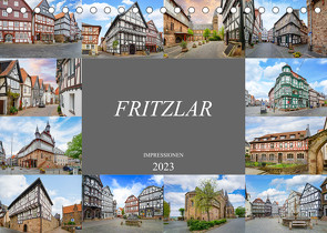 Fritzlar Impressionen (Tischkalender 2023 DIN A5 quer) von Meutzner,  Dirk