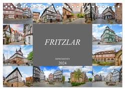 Fritzlar Impressionen (Tischkalender 2024 DIN A5 quer), CALVENDO Monatskalender von Meutzner,  Dirk