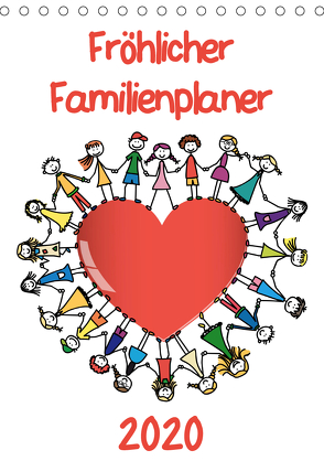 Fröhlicher Familienplaner (Tischkalender 2020 DIN A5 hoch) von / VRD,  pixelpunker.de