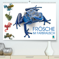 Frösche im Farbrausch (Premium, hochwertiger DIN A2 Wandkalender 2021, Kunstdruck in Hochglanz) von CALVENDO
