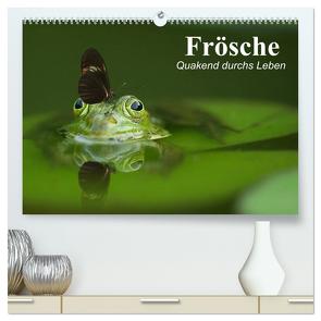 Frösche. Quakend durchs Leben (hochwertiger Premium Wandkalender 2024 DIN A2 quer), Kunstdruck in Hochglanz von Stanzer,  Elisabeth