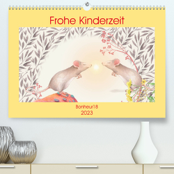 Frohe Kinderzeit (Premium, hochwertiger DIN A2 Wandkalender 2023, Kunstdruck in Hochglanz) von Bonheur18