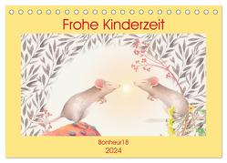 Frohe Kinderzeit (Tischkalender 2024 DIN A5 quer), CALVENDO Monatskalender von Bonheur18,  Bonheur18
