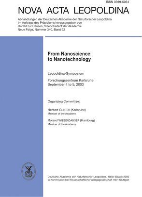 From Nanoscience to Nanotechnology von Gleiter,  Herbert, Wiesendanger,  Roland