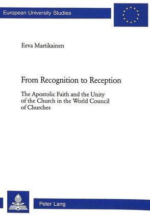 From Recognition to Reception von Martikainen,  Eeva