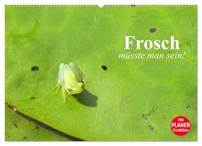 Frosch müsste man sein! (Wandkalender 2024 DIN A2 quer), CALVENDO Monatskalender von Stanzer,  Elisabeth