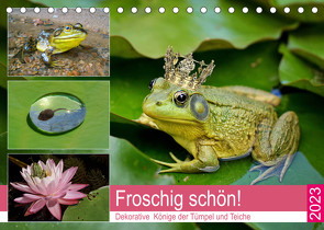 Froschig schön! Dekorative Könige der Tümpel und Teiche (Tischkalender 2023 DIN A5 quer) von Hurley,  Rose