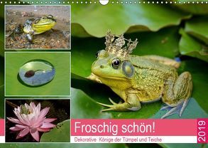 Froschig schön! Dekorative Könige der Tümpel und Teiche (Wandkalender 2019 DIN A3 quer) von Hurley,  Rose