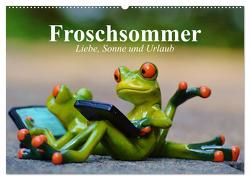 Froschsommer. Liebe, Sonne und Urlaub (Wandkalender 2024 DIN A2 quer), CALVENDO Monatskalender von Stanzer,  Elisabeth