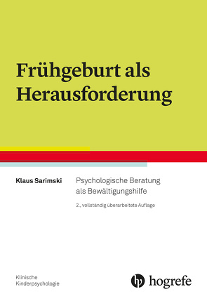 Frühgeburt als Herausforderung von Sarimski,  Klaus