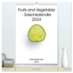 Fruits and Vegetable – Saisonkalender 2024 (hochwertiger Premium Wandkalender 2024 DIN A2 hoch), Kunstdruck in Hochglanz von Same,  Same