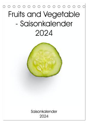 Fruits and Vegetable – Saisonkalender 2024 (Tischkalender 2024 DIN A5 hoch), CALVENDO Monatskalender von Same,  Same