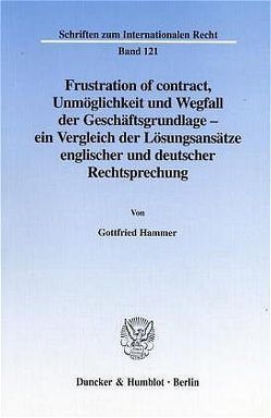 Frustration of contract. von Hammer,  Gottfried