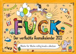 FUCK – Der verfluchte Ausmalkalender 2022 von Riva Verlag