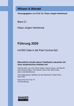 Führung 2020 von Heimbrock,  Klaus Jürgen