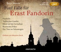 Fünf Fälle für Erast Fandorin (5 MP3-CDs) von Akunin,  Boris, Ernst,  Michael Andreas, Steck,  Johannes