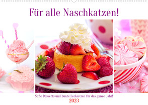 Für alle Naschkatzen! Süße Desserts und bunte Leckereien für das ganze Jahr! (Wandkalender 2023 DIN A2 quer) von Hurley,  Rose